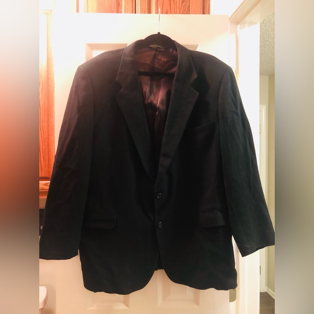 Branford & Taylor Mens wool sports jacket (XL) Black.